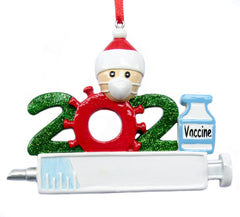 2021 COVID-19 Vaccine Personalized Family Christmas Ornament