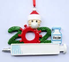 2021 COVID-19 Vaccine Personalized Family Christmas Ornament