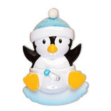 Newborn Baby Penguin Personalized Christmas Ornament