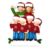 Family Taking Selfie Personalized Christmas Ornament