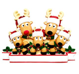 Reindeer Family Personalized Christmas Ornament