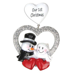 Our First Christmas Married Personalized Christmas Ornament