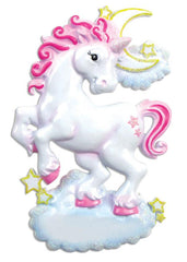 Unicorn Pink Christmas Ornament