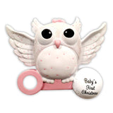 Baby Owl Personalized Christmas Ornament, Baby's First Christmas Ornament