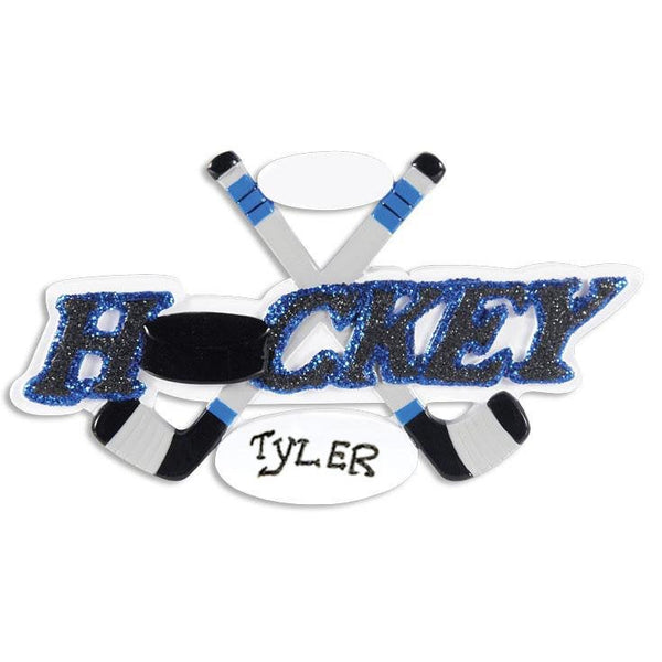 Hockey Personalized Christmas Ornament