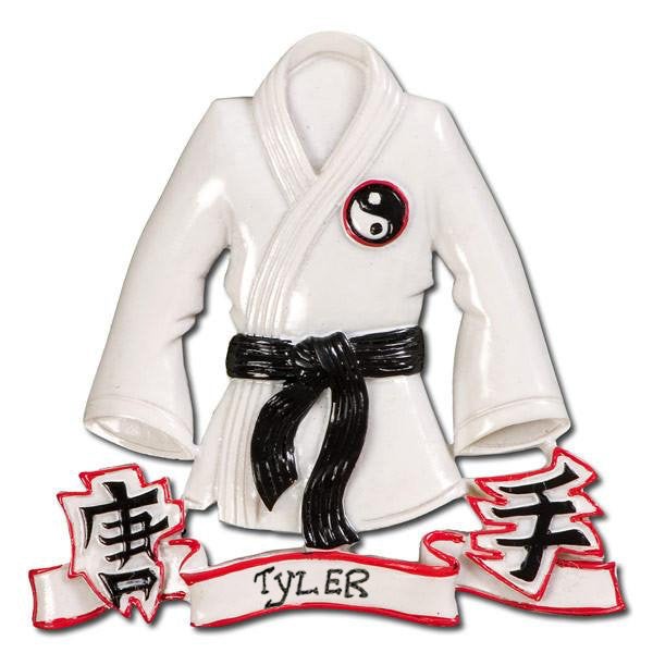 Karate Jacket Personalized Christmas Ornament
