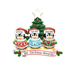 Family Wearing Ugly Sweater Personalized Christmas Ornament