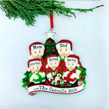 Family Opening Gift Boxes Personalized Christmas Ornament