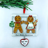Gingerbread Cookies Baker Family Personalized Family Ornament