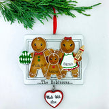 Gingerbread Cookies Baker Family Personalized Family Ornament