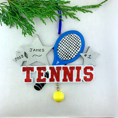 Personalized Tennis Racquet Ornament
