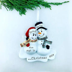 Expecting Family Personalized Christmas Ornament, We're Expecting!