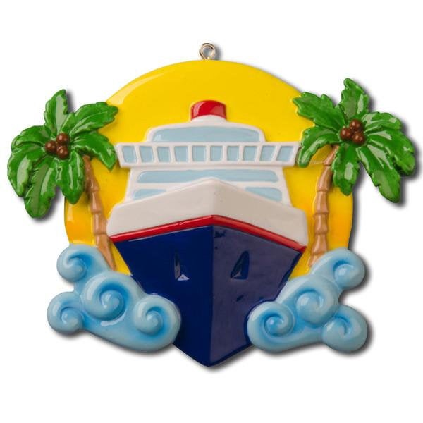 Cruise Ship Personalized Christmas Ornament