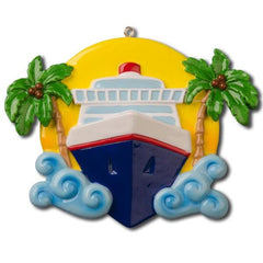 Cruise Ship Personalized Christmas Ornament
