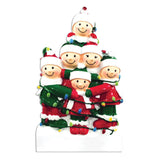 Family Tangled In Christmas Lights Personalized Christmas Ornament