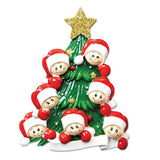 Family Members on Christmas Tree Personalized Ornament