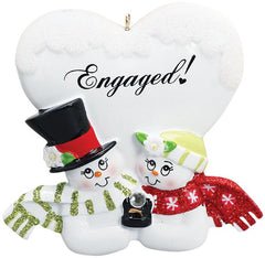 Engaged Couple Personalized Ornament