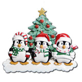 Penguin Family Personalized Christmas Ornament