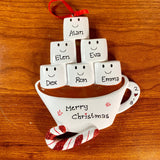 Hot Chocolate Family Personalized Christmas Ornament