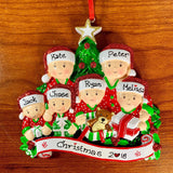 Family Opening Gift Boxes Personalized Christmas Ornament