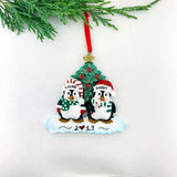 Penguin Family Personalized Christmas Ornament