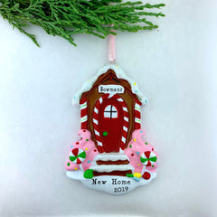 Gingerbread Door Personalized Christmas Ornament