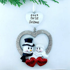 Our First Christmas Married Personalized Christmas Ornament