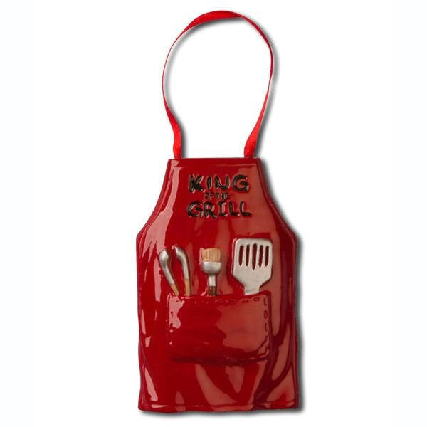 King of The Grill Apron Barbecue Ornament
