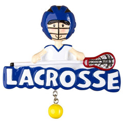 Lacrosse Player Personalized Ornament