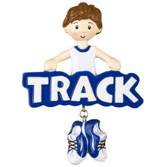 Track Player Personalized Christmas Ornament