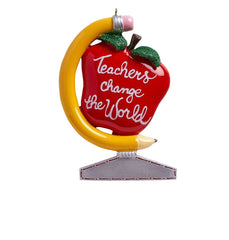 Teachers Change The World Personalized Ornament