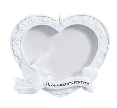 In Our Hearts Photo-frame Personalized Christmas Ornament