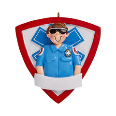 EMT Guy Personalized Ornament