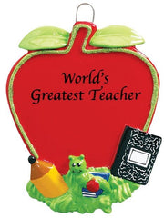 Teachers Apple Personalized Ornament
