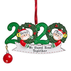 2020 Covid Ornament With Mask Personalized Christmas Ornament